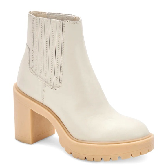 Dolce vita Caster H20 Booties Sz 7 Ivory Leather, used twice - Picture 3 of 14